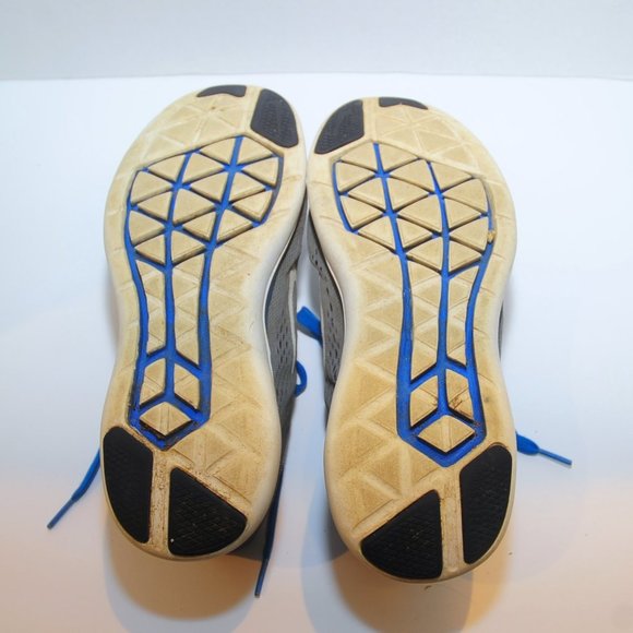 Men's Nike Flex Running Shoe Sneaker Size 9 Gray & Royal Blue RN 830369-004 - Picture 6 of 10